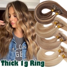 200G CLEARANCE Nano Ring 100 Human Remy Hair Extensions Micro Loop Beads Ombre