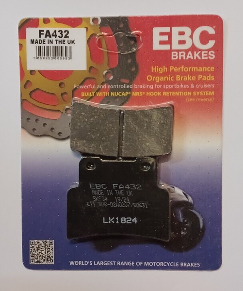 EBC Organic Vordere ScheibenbremsbeläGe FüR Aprilia RS125 2006-2012-image