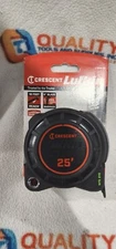 Crescent Lufkin L1125B-02 Shockforce Nite Eye Dual Sided 25' Tape Measure
