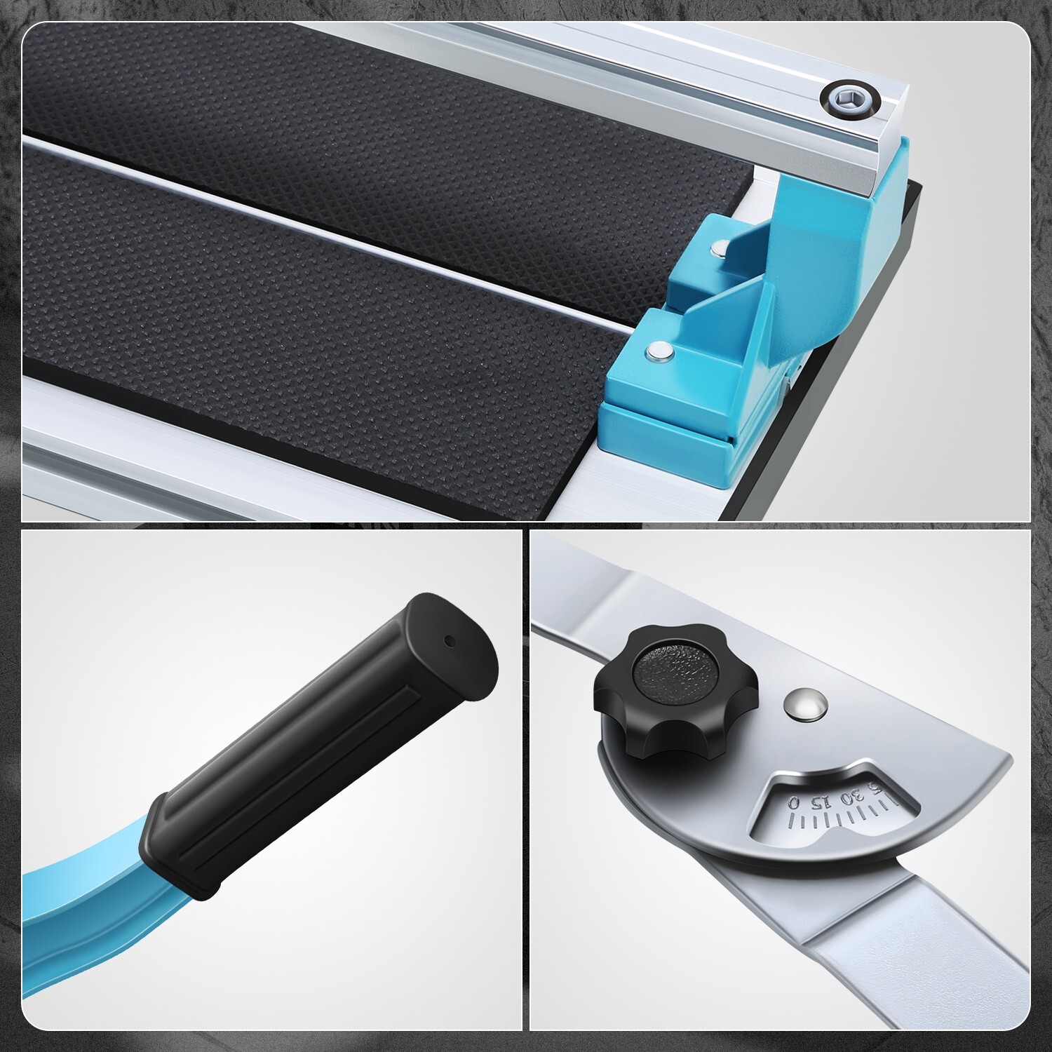 For Porcelain Ceramic 36" Manual Tile Cutter Cutting Machine Tool w/ Wheels