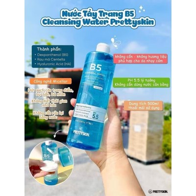 B5 Cleasing Water PrettySkin Original (500ml)
