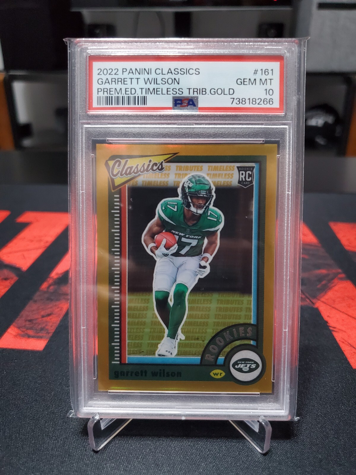 Garrett Wilson Panini Classics #161 Premium Edition Timeless Tributes Gold