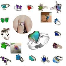 Mood Ring One Size New Popular Adjustable For Ladies/Child
