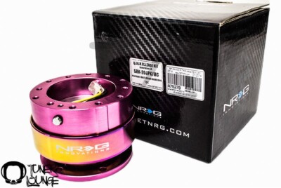 NRG STEERING WHEEL QUICK RELEASE 2.0 PINK BODY W/ NEO CHROME RING SRK-200PK-MC