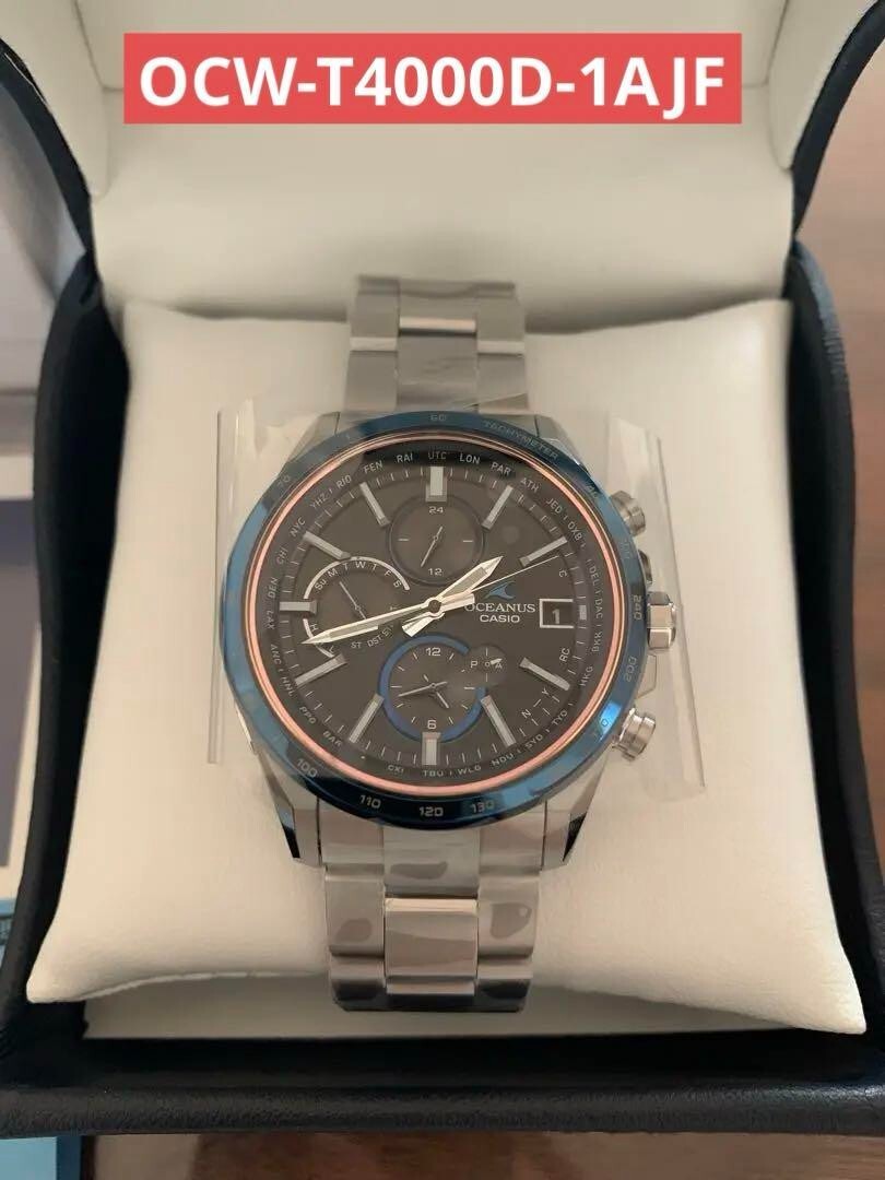 Casio Oceanus Classic OCW-T4000D-1AJF Blue Solar Bluetooth Men's