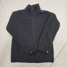 The North Face Boys XL Fleece Jacket 100 Polyester Full Zip Black