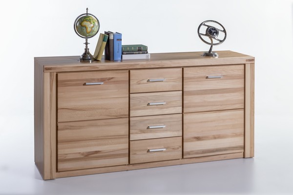 Sideboard Tabea Kommode Anrichte In Kernbuche GeöLt Teilmassiv Breite 155Cm-image
