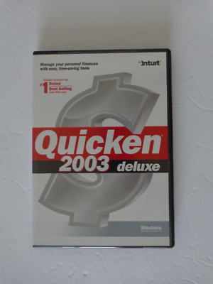 Intuit Quicken 2003 Deluxe For Windows