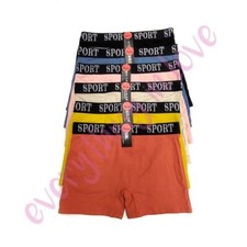 Youmita Ladies Soft Stretch Cotton High Rise Sport Boxer Brief Shorts Boyshorts