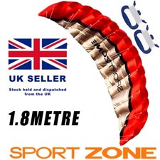 HQ Power Kite Style Parafoil 1,8 metri cupola, acrobazia, surf, spiaggia linea duello ROSSO