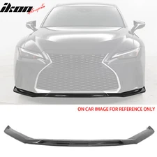 Fits 21-25 Lexus IS300 ABS IKON Front Bumper Lip Carbon Fiber Print Chin Spoiler