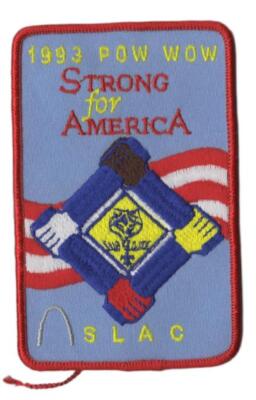 1993 Pow Wow Strong for America BSA Patch RD Bdr. [VA-5079]
