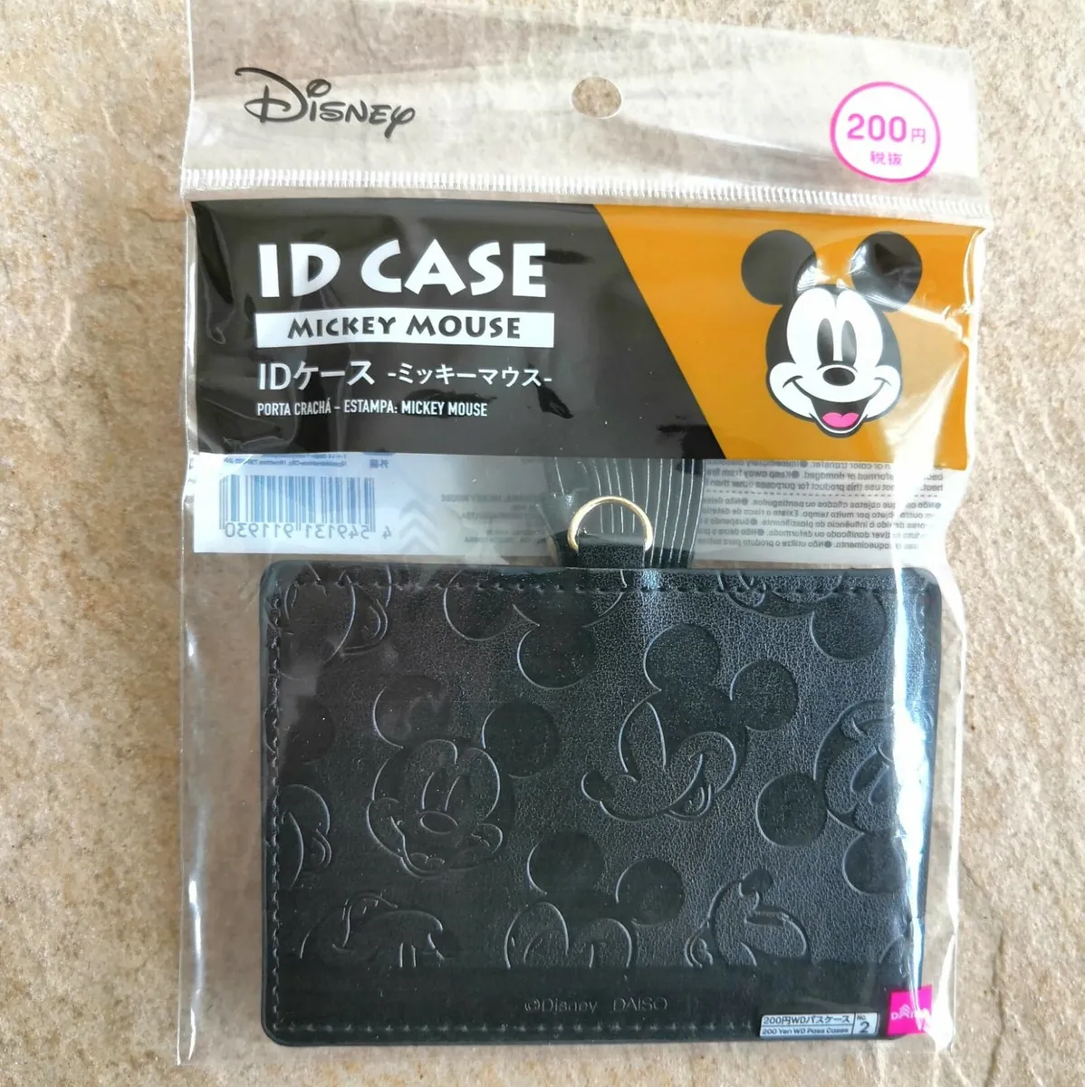 Walt Disney Mickey Mouse Identity Lanyard Business Card Holder ID Badge  Japan