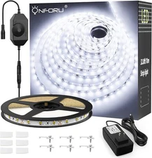 Onforu White LED Strip Lights, 32.8FT 6000K Super 32.8FT, Daylight 