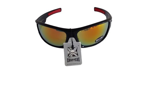 Occhiali Da Sole HOT CHOPPERS Uomo - Montatura Nero Opaco, Lenti Nere - Modello C11S