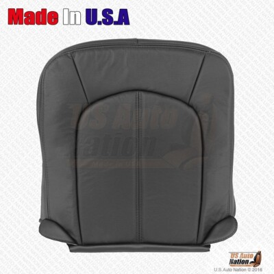 2008 to 2013 Cadillac CTS Driver Side Bottom Genuine Leather Seat Cover Black