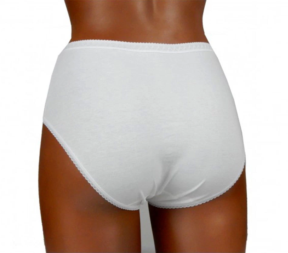 6 Slip culotte donna Lajole classici alti con inserto in cotone operato art 836 - Immagine 2 di 4
