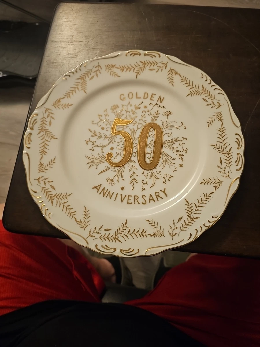 50th Anniversary Plate In Decorative Collector Plates for sale | eBay