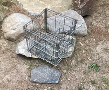 Antique Metal Milk Bottle Carrier Crate Vintage 1966 SEALTEST Farm Country Decor