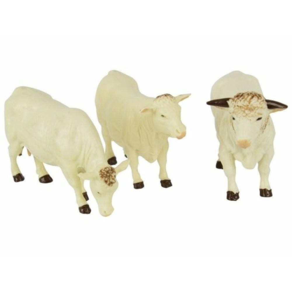 Charolais Cattle Set 1:32 Scale Britains Farm 43240