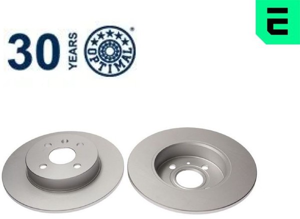 2X Bremsscheibe Optimal BS-7922C 2 Bremsscheiben Hinterachse Hinten FüR Opel-image