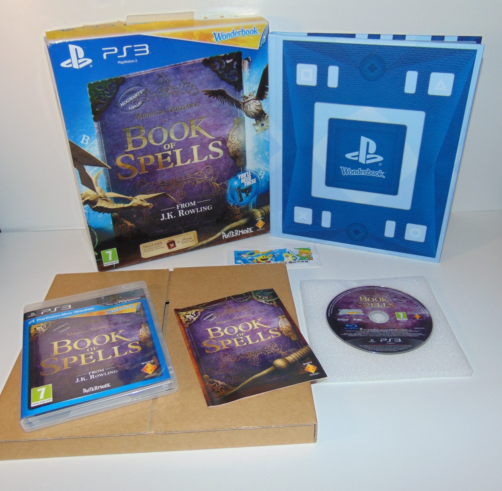 Wonderbook Book of Spells PS3 PlayStation 3 PS Move PAL Miranda Goshawk Hogwarts