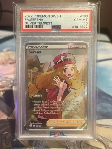 PSA 10 Serena (Full Art) 193/195 Silver Tempest Ultra Rare Pokemon Card
