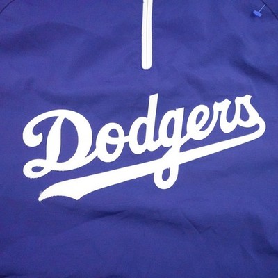 Los Angeles Dodgers Jacket Mens Medium Blue Majestic Cool Base
