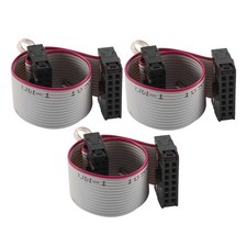 3 Pcs 10cm IDC 14Pin Hard Drive Extension Wire Flat Ribbon Cable for Motherboard