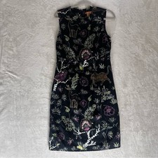 🖤 Tory Burch Belinda Silk Jungle Animal Print Dress Size 10