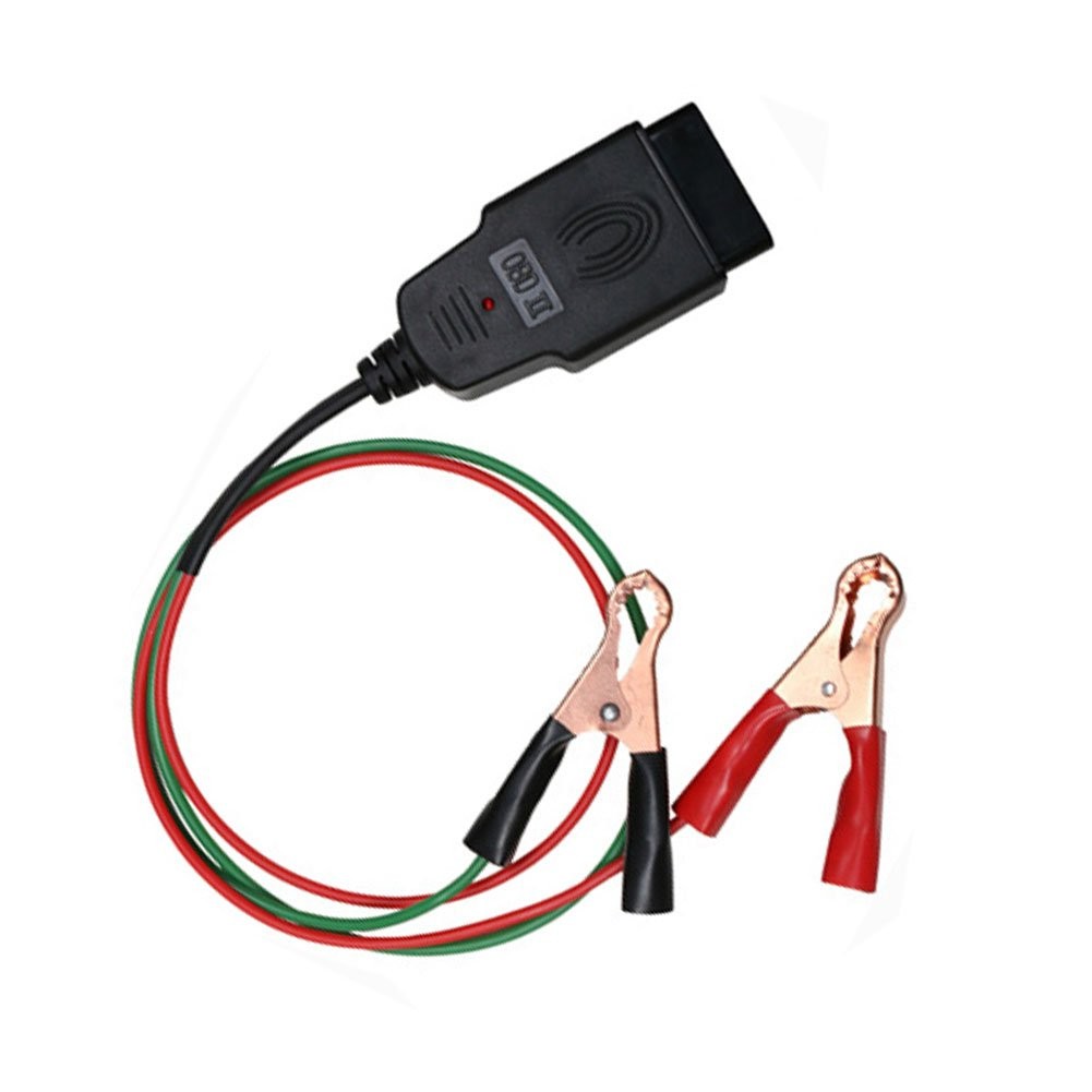 OBD II Memory Saver Connector, Two 2 Alligator Clips, Battery, Car, Computer