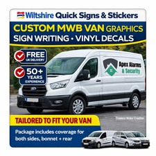 Custom Medium Van MWB Graphics Sign Writing Vinyl Decal Business Vehicle