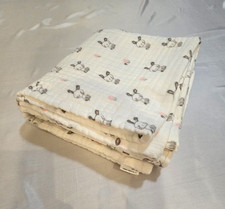 Muslin Baby Blanket 110 110 cm, 6 Layers, Bunnies, Pre-owned