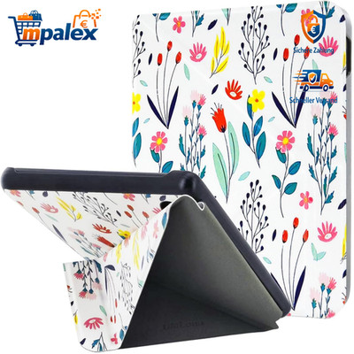 Tolino Vision Colour 2024 Hülle Kobo Libra Colour Schutzhülle Auto Sleep Blume