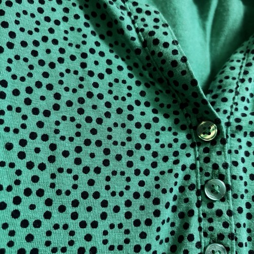 T-shirt Fille NEXT Coton Polka Dot Bleu Manches Courtes Taille 10 Ans