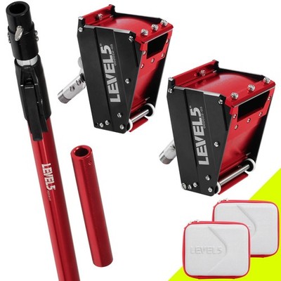 LEVEL5 Drywall Tools - 2'' & 3'' Nail / Screw Spotter w/ Extendable Handle | 4-557