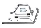 True Dual Exhaust Pipe System Chrome for Harley Davidson