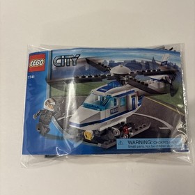 Lego City No. 7741  Police Helicopter Building Toy 100% Complete With Manual