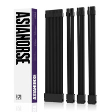 18AWG PSU Cable Extension Sleeved Custom Mod GPU PC Audio Video Power Supply Sof