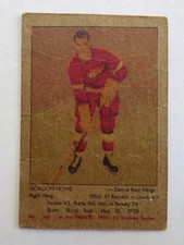 Detroit Red Wings Gordie Howe 1951-52 Parkhurst Rookie Card - not graded