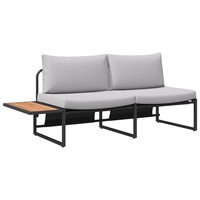 Modernes 2-Sitzer Gartensofa | BalkonmöBel | Gartenbank | Outdoorsofa M. Kissen