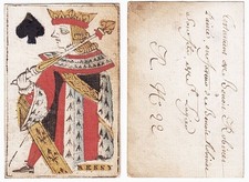 Playing Card King Of Spades Secondary Use Playing Cards Lyon Ressy 18th Century