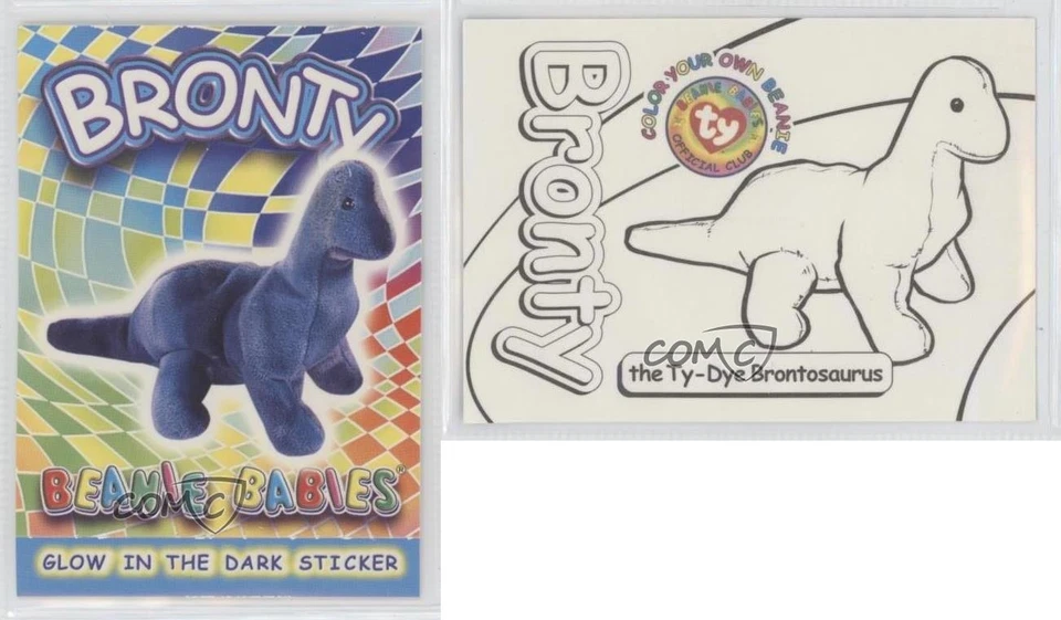 1999 Ty Beanie Babies Series 4 Glow in the Dark Sticker 1u6 - Image 3 of 3