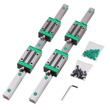 2PCS HGR20 Linear Guide Rail 200mm 1000mm 4PCS HGH20CA Slide Blocks for CNC DIY