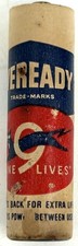 Vintage 1950's Eveready No. 915 Size Double AA Cell Battery 9 Lives Cat