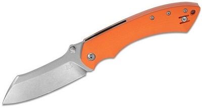Fox Max Rom Pelican Folding Knife 3.5'' N690 Stainless Blade Orange - 01FX732
