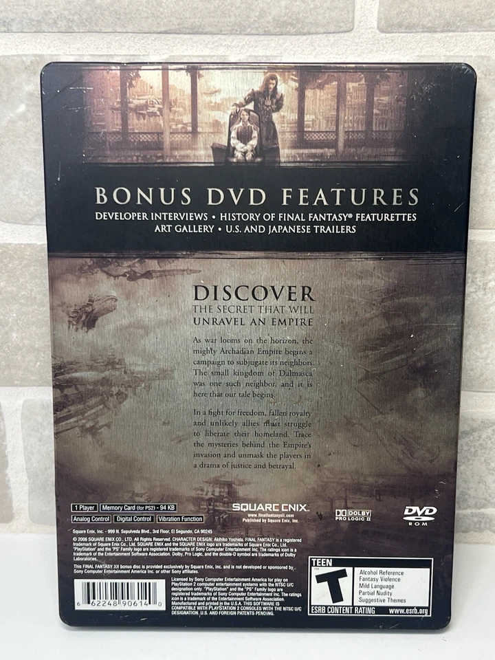 Final Fantasy XII: Collector's Edition - Sony PlayStation 2 - PS2 - Image 3 of 4