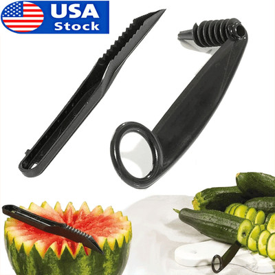 Kitchen Spiral and V-Shaped Tools, Spiral Slicer Blade Hand Slicer Cutter TL