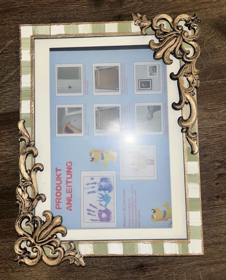 Marco de obras de arte para niños y marco de ahorro inspirado en Mackenzie Childs Foto 2 de 4