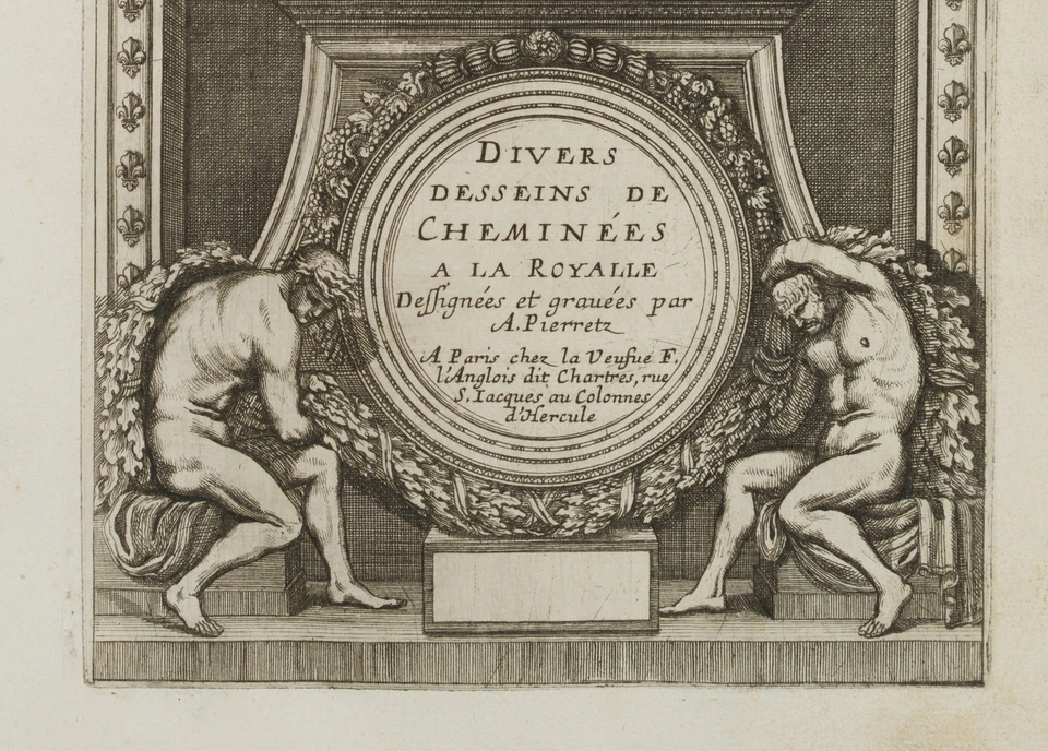 A. PIERRETZ (*1647), 'Divers Desseins de Cheminées', um 1650, Kupferstich - Bild 4 von 4